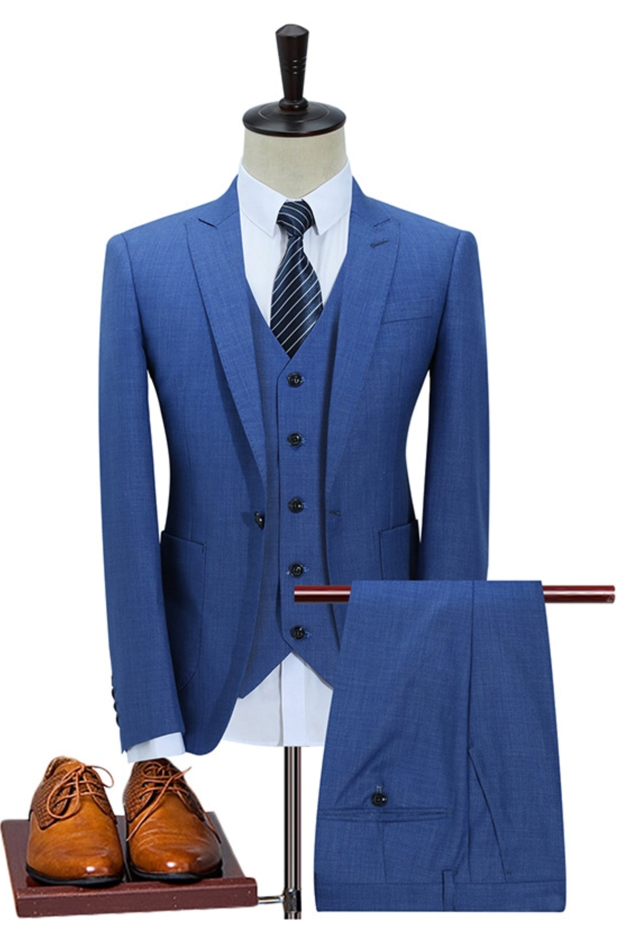 Slim Fit Three Piece Wedding Suit